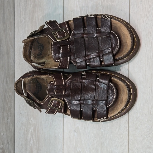 Vintage Dr.Martens Men 8092 Fisherman Chunky Tractor Platform Sandals shoes - Picture 3 of 16